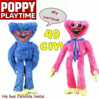 ของเล่นตุ๊กตานุ่ม รูปการ์ตูน Huggy Wuggy Poppy Playtime Game ขนาด 40 ซม. น่ากลัว เหมาะกับของขวัญ สําหรับเด็ก