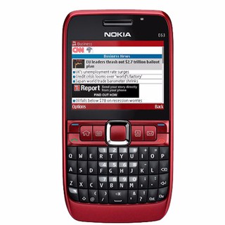 โทรศัพท์มือถือโนเกียปุ่มกด NOKIA  E63 (สีแดง)  3G/4G รุ่นใหม่2020