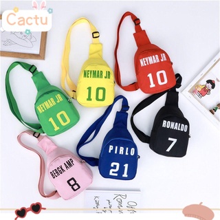 CACTU Girls Boys Printing Number Childrens Sports Leisure Bag Chest Bag All-match Shoulder Bag Fashion Handbags Messenger Bag/Multicolor