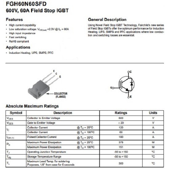 fgh60n60-fgh60n60sfd-fgh60n60smd-60n60-to247-60a-600v-igbt-power-power-mosfet-for-power-inverter