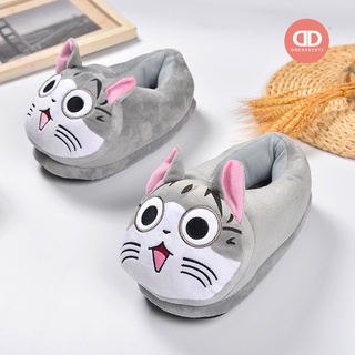 C887 รองเท้าสลิปเปอร์ใส่ในบ้าน ออฟฟิศ รูปน้องแมวน่ารัก