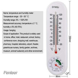 ( Fenteer ) เครื่องวัดอุณหภูมิความชื้นแบบติดผนัง