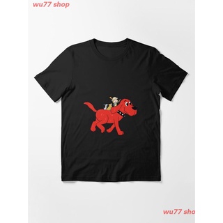 2022 Clifford And Friends Essential T-Shirt ผู้หญิง ดพิมพ์ลาย ดผ้าเด้ง คอกลม cotton แฟชั่น sale Unisex