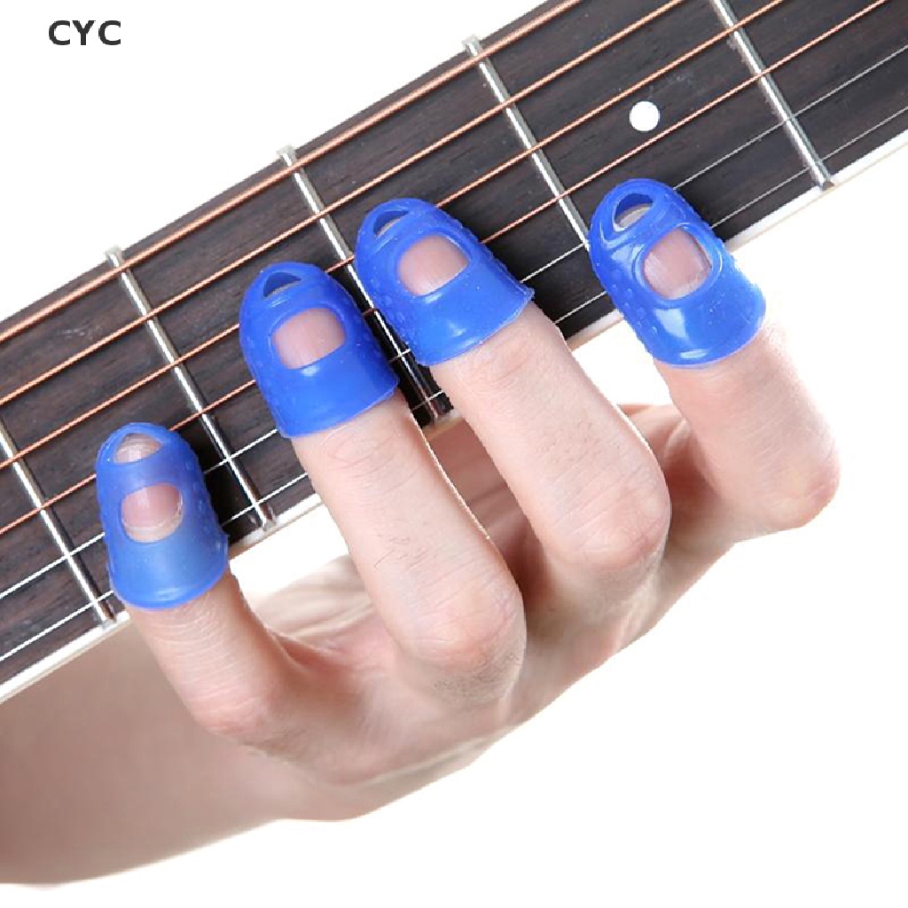 cyc-4x-guitar-finger-protector-fingertip-picks-silicone-guard-plectrum-bass-ukulele-cy