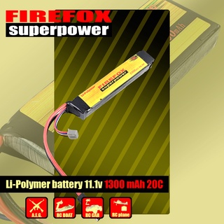 สินค้า แบตเตอรี่ แบตลิโพ Li-po Firefox 1100mah 15c 11.1v