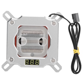 Aries306 Computer CPU Water Cooling Block Waterblock with Temperature Display for Intel