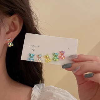 ภาพหน้าปกสินค้า[Korean Cute Candy Color  Earrings] ต่างหูกระดุมสไตล์เกาหลีเครื่องประดับสําหรับผู้หญิง ซึ่งคุณอาจชอบราคาและรีวิวของสินค้านี้