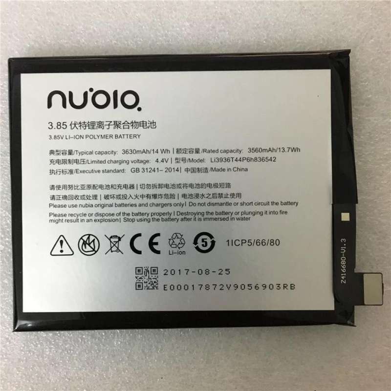 แบตเตอรี่-nubia-m2-nx551j-li3936t44p6h836542-3630mah-zte-nubia-nubia-m2-nubia-m2-dual-sim-nubia-m2-dual-sim-td-lte