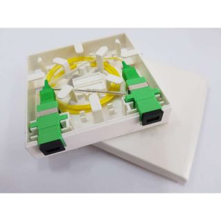 กล่องพักสายไฟเบอร์ออฟติก 2 CORE Fttx Fiber Terminal Mini Box(85mmx85mm)