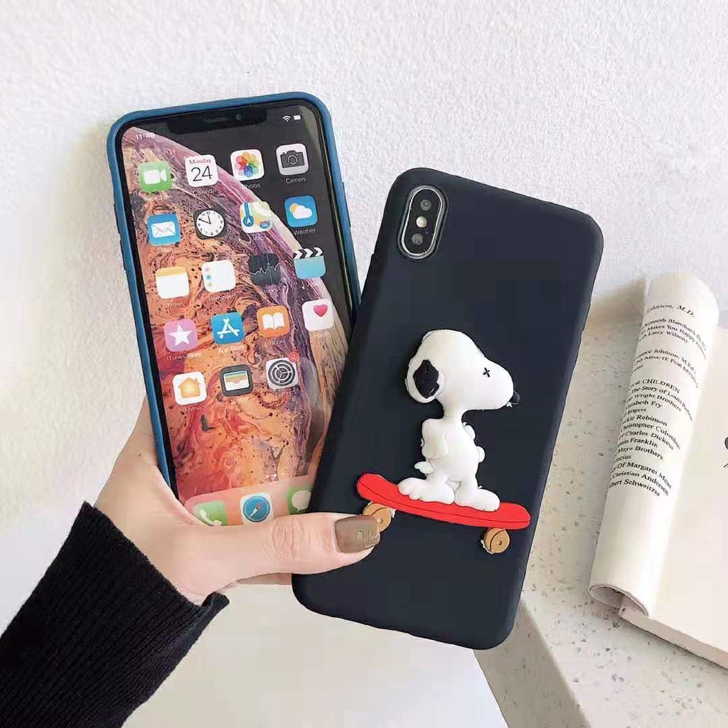 เคสซิลิโคนเคสโทรศัพท์มือถือลายการ์ตูน-snoopy-สําหรับ-xiaomi-8-6-redmi-5a-s-2-5-6-a-mi-max-3-pocophone-f-1