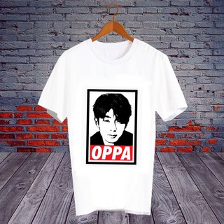 เสื้อยืดสีขาว สั่งทำ เสื้อแฟนคลับ เสื้อ Fanmeeting ศิลปินเกาหลี เสื้อยืด โอปป้า ชเวอูชิก Oppa  Choe Woo Sik - OPA3