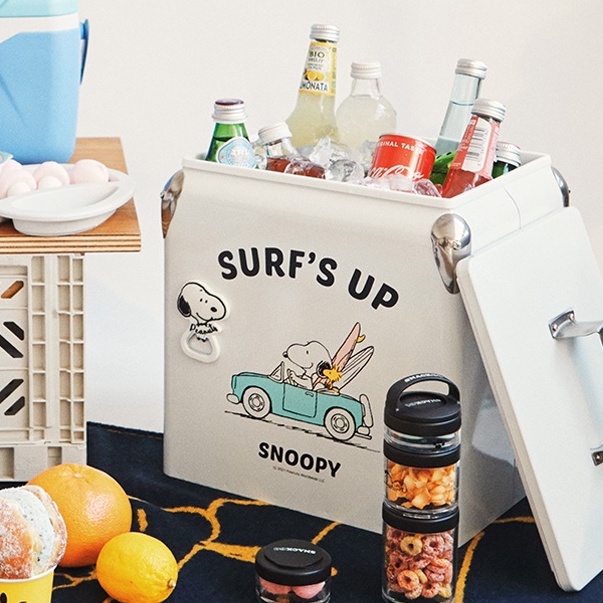 พร้อมส่ง-snoopy-camping-cooler-13l-ถังเก็บความเย็น