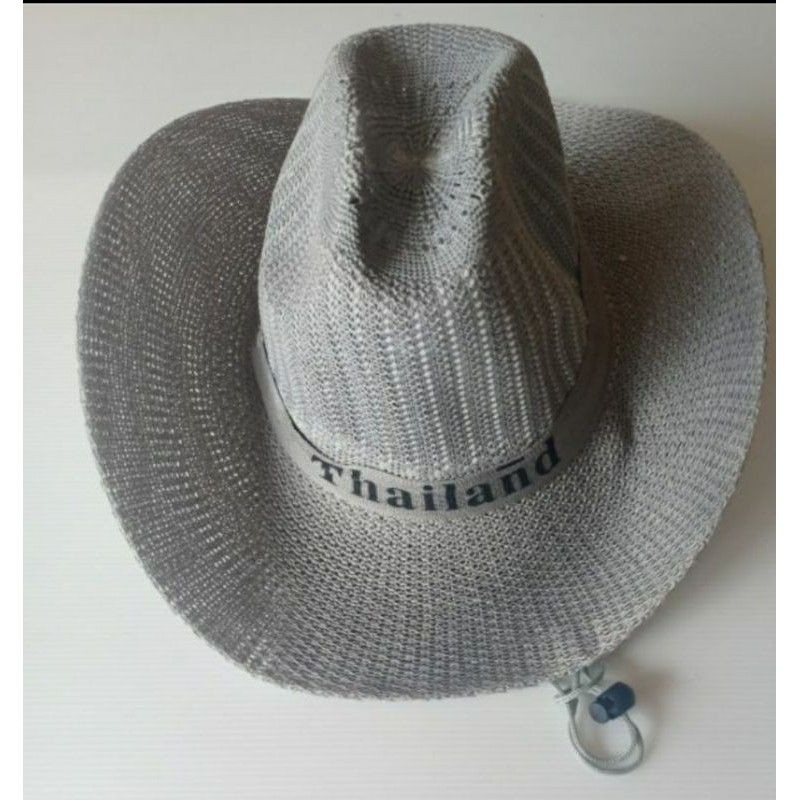 หมวกสานทรงคาวบอยคาด-thailand