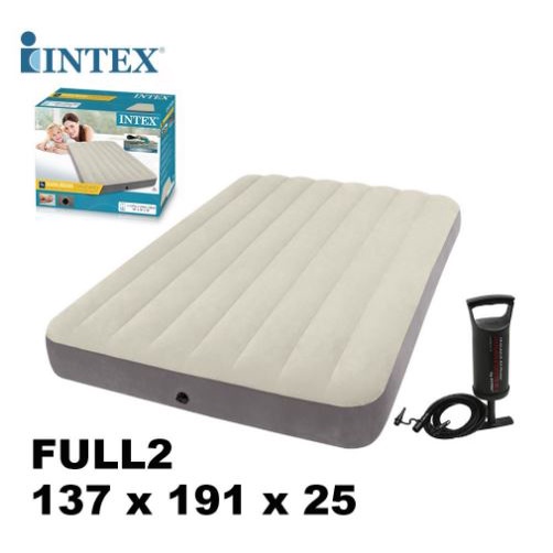 ภาพหน้าปกสินค้าINTEX ที่นอนเป่าลม 137x191x25 CM ที่นอน Deluxe Single-High Airbed