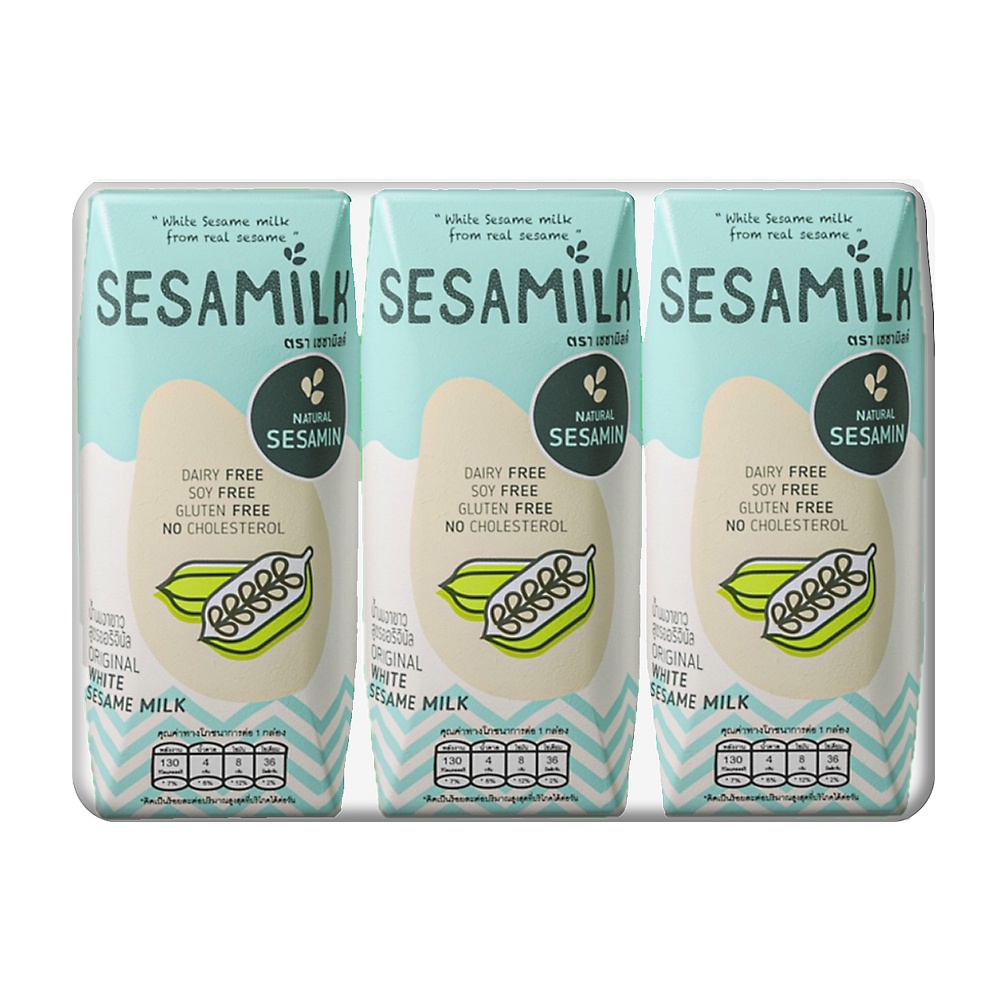 ภาพสินค้าSesamilk Original Sesame Milk 200 ml. (Pack3) : เลือกรสได้ จากร้าน supermarket บน Shopee ภาพที่ 1