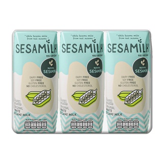 ภาพขนาดย่อของภาพหน้าปกสินค้าSesamilk Original Sesame Milk 200 ml. (Pack3) : เลือกรสได้ จากร้าน supermarket บน Shopee ภาพที่ 1