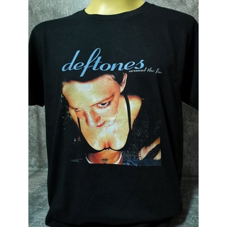 เสื้อยืดโอเวอร์ไซส์🔥 เสื้อวงนำเข้า Deftones Around The Fur Nu Metal Limp Bizkit Korn Papa Roach System Of A Down  Style