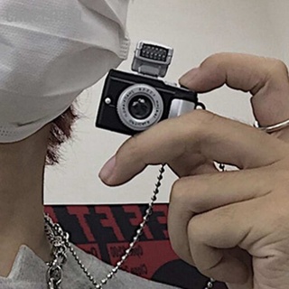 Cancer309 สร้อยคอโซ่ จี้กล้อง ขนาดเล็ก สไตล์ฮิปฮอป สําหรับผู้ชาย ผู้หญิง