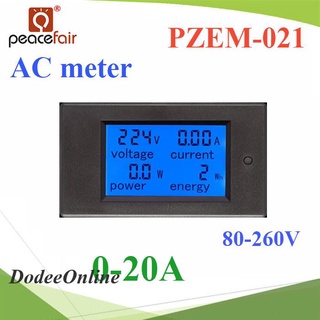 PZEM-021 AC digital multi-function meter 80-260V 0-20A  Voltage Current Power Energy PZEM-021-AC-20A
