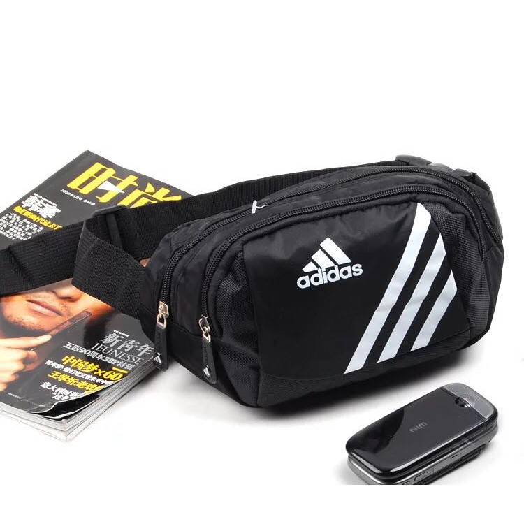 adidas-กระเป๋าวิ่งกระเป๋าสะพาย-man-and-women-travel-waist-bag