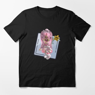 เสื้อยืดอินเทรนด์ผู้ชายอินเทรนด์ผู้หญิงเสื้อยืด พิมพ์ลาย Aesthetic Roblox Girl แบบกําหนดเองS-3XL