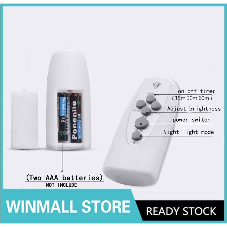 winmall-ซ็อกเก็ตไฟ-led-e27-แบบเสียบผนัง-ปรับความสว่างได้-พร้อมรีโมต