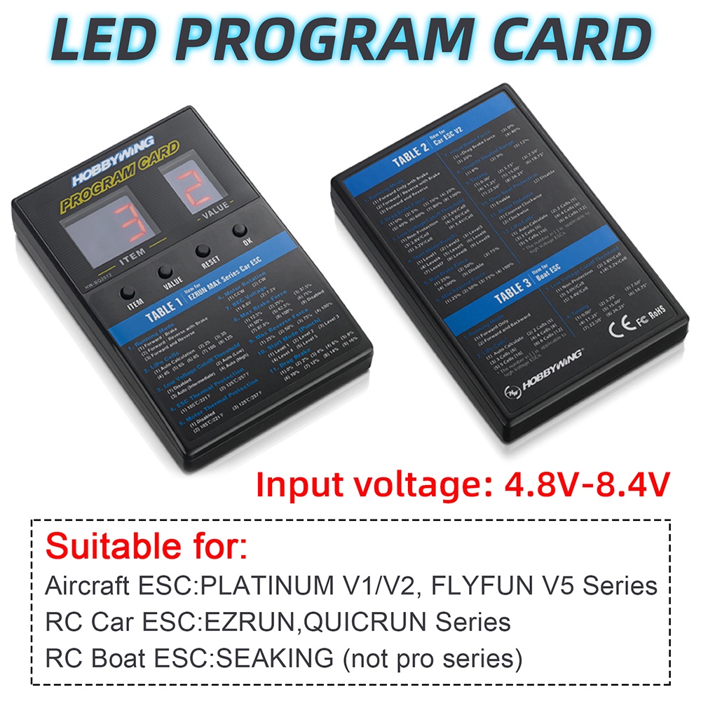 การ์ดโปรแกรม-สําหรับ-rocket-turbo-ts160-hobbywing-xerun-ezrun-quicrun-surpass-esc