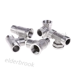 Edbx G1 / 2 " Tee 3 Way อุปกรณ์ท่อวาล์วสแตนเลส T Type