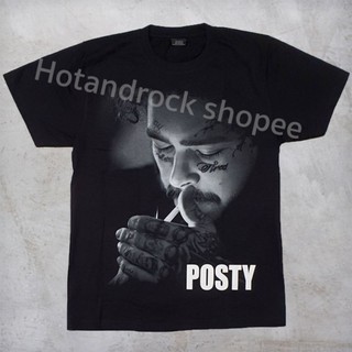 เสื้อยืดผ้าฝ้ายพรีเมี่ยม เสื้อวงสีดำ Post Malone TDM1805 Hotandrock