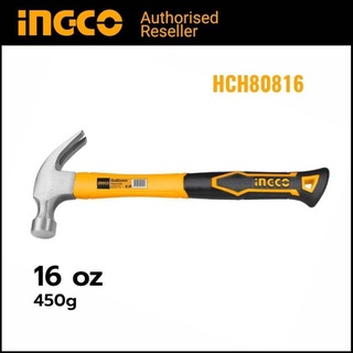 ค้อนตีตะปู ค้อน ค้อนหงอน INGCO รหัส HCH8081616Oz HAMMER ค้อนตอกตะปู