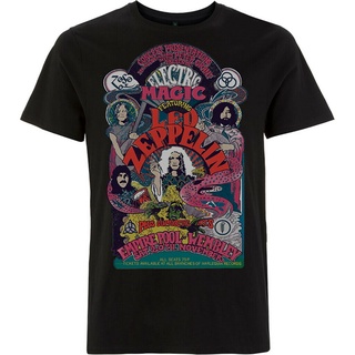 【hot sale】เสื้อยืดผ้าฝ้าย พิมพ์ลาย Spun มีไฟ Led Zeppelin สีดํา ใส่สบาย 2022