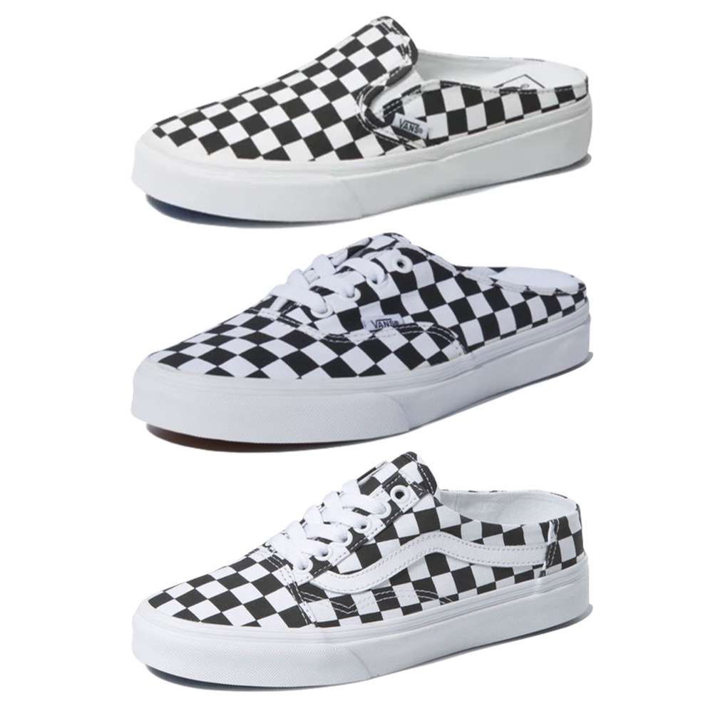 ภาพหน้าปกสินค้าVans รองเท้าผ้าใบ Classic Slip-On Mule Checkerboard / Authentic Mule Checkerboard / Old Skool Mule Checkerboard (3รุ่น)