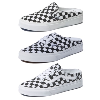 สินค้า Vans รองเท้าผ้าใบ Classic Slip-On Mule Checkerboard / Authentic Mule Checkerboard / Old Skool Mule Checkerboard (3รุ่น)