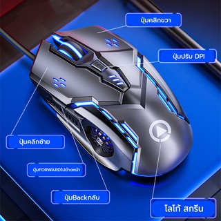 ภาพขนาดย่อของภาพหน้าปกสินค้าเมาส์เกมมิ่ง มีไฟ รุ่น G5 เม้าส์ Optical เมาส์แบบมีสาย Mouse Wired Mouse 6D 4-Spe - Sanook Sales จากร้าน sanook_sales บน Shopee ภาพที่ 5