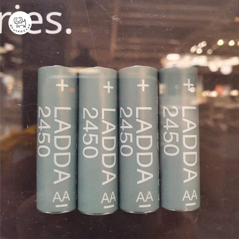 🔋ใช้ได้ไม่ต้องก่อไฟ🔋แบตเตอรี่อิเกียชาร์จไฟได้ IKEA LADDA AA และ AAA ...