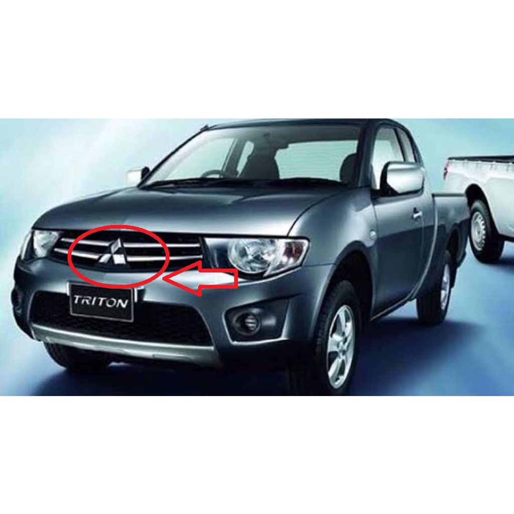 โลโก้-mitsubishi-สีดำเงา-15-x-14-5-cm-สำหรับหน้ากระจัง-mitsubishi-triton-2005-2014-มาร้านนี่จบในที่เดียว