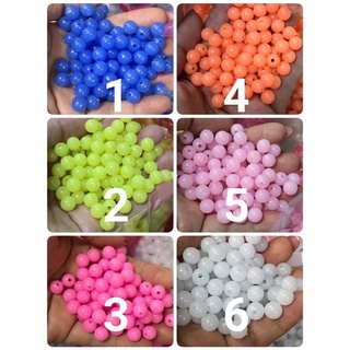 ลูกปัดพลาสติกขุ่นสีหวาน 300฿ หนัก 1 กิโลกรัม