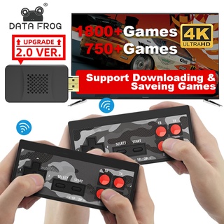 Data FROG เกมคอนโซลทีวีไร้สาย แบบพกพา 1700 เกม สําหรับ NES Retro Game Console Portable Retro Game Handheld Stick