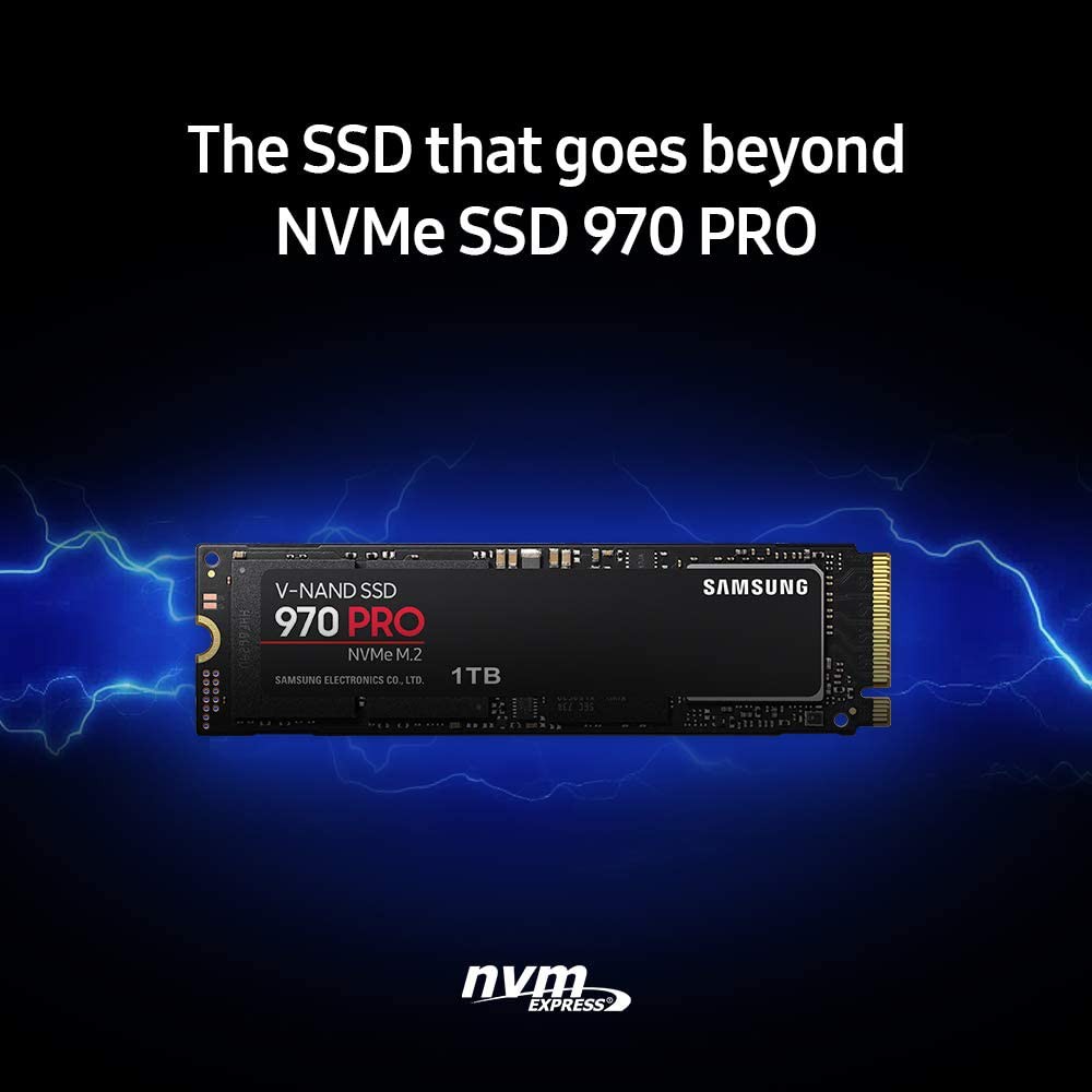1 SSD Samsung 970 PRO 1TB M.2 NVMe Interface Internal Solid State Drive with V NAND