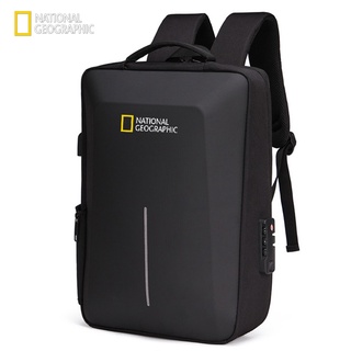 National GEOGRAPHIC กระเป๋าเป้สะพายหลัง EVA กันน้ํา กันขโมย ชาร์จ USB 15.6 นิ้ว สําหรับแล็ปท็อป