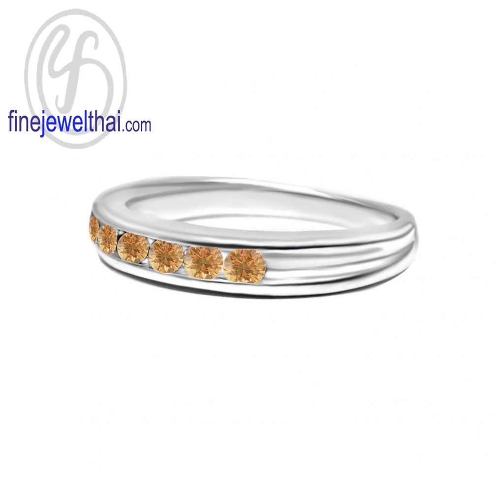 finejewelthai-แหวนซิทริน-ซิทริน-แหวนพลอย-พลอยแท้-พลอยประจำเดือนเกิด-citrine-silver-ring-birthstone-r1028ct