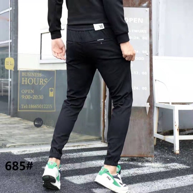 กางเกงขาจั๊มผ้าเวสปอยผ้าหนา-กางเกงjogger-pantsราคาโรงงาน