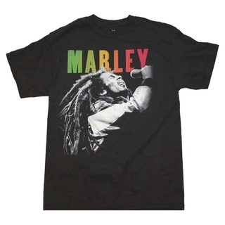 เสื้อยืด พิมพ์ลาย Bob Marley Singing สไตล์ตะวันตก คุณภาพดี สําหรับผู้ชายS-5XL