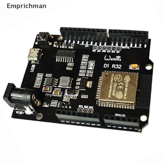 ((Emprichman)) Esp32 Ch340G ใหม่ ขายดี บอร์ด Wi-Fi บลูทูธ Uno R3 D1 R32 4Mb Usb