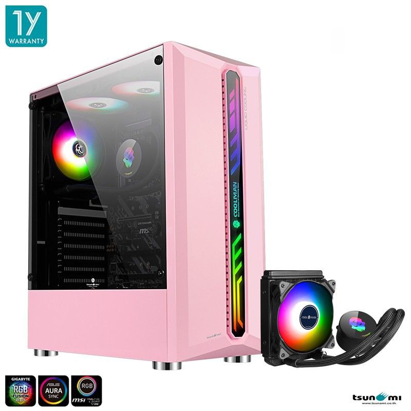 Case TSUNAMI Coolman 190-1 (Liquid Combo) Ablaze (Pink) เคส+ชุดน้ำ ...