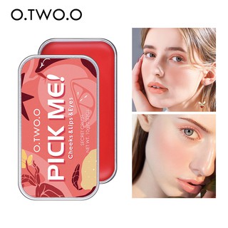 O.TWO.O Otwoo ลิปสติก &amp; บลัชออน &amp; อายแชโดว์เนื้อแมทกันน้ําติดทนนาน 3 In1