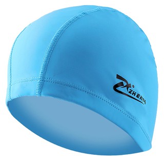 หมวกว่ายน้ำ PU (สีฟ้า) รหัส SWG59-08