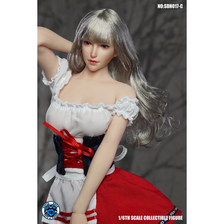 พร้อมส่ง-super-duck-sdh017-c-female-head-carving-white-long-hair