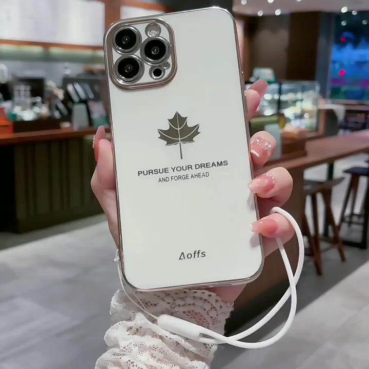 เคสป้องกันโทรศัพท์มือถือ-แบบนิ่ม-ลายใบเมเปิ้ล-มีสายคล้อง-สําหรับ-oppo-reno8-t-reno7-z-pro-a78-a17k-a17-5g-4g-reno-8-8t-8z-8pro-7-7z