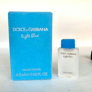 กลิ่นหอมใหม่ท่ามกลางท้องทะเล Dolce and Gabbana Light Blue For Women EDT 4.5ml